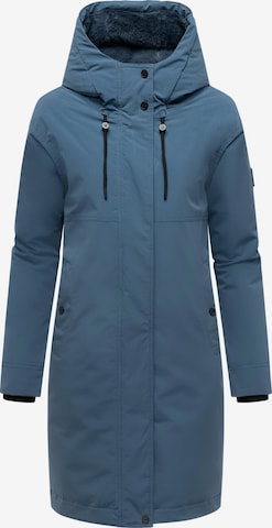 Manteau d’hiver 'Hageltanz 14' NAVAHOO en bleu : devant