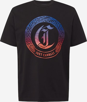 T-Shirt Just Cavalli en noir : devant