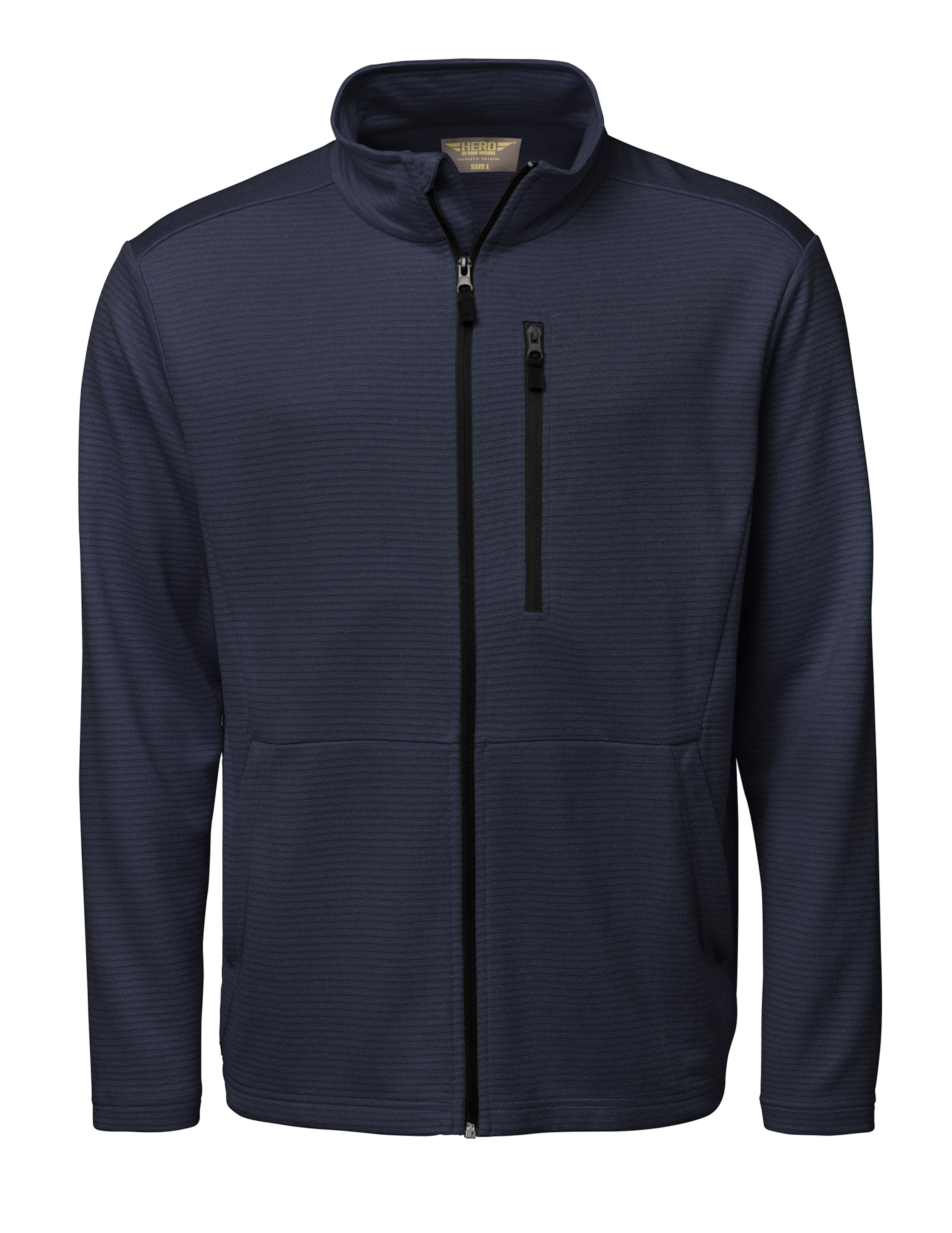 Hero Zip-Up Hoodie 'Joel' in Blue: front