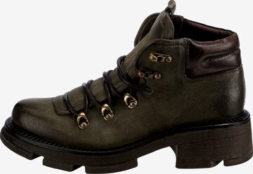 A.S.98 Lace-Up Ankle Boots 'Lane' in Green