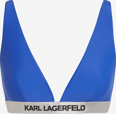 Karl Lagerfeld Bikinioverdel i blå / sort / sølv, Produktvisning