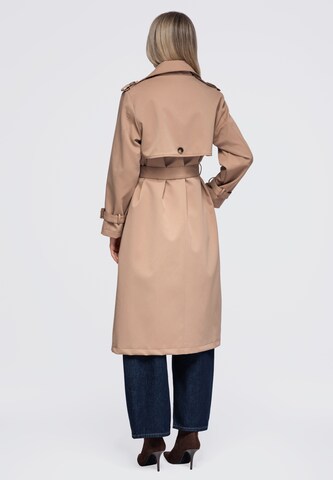 Ombre Between-seasons coat in Beige