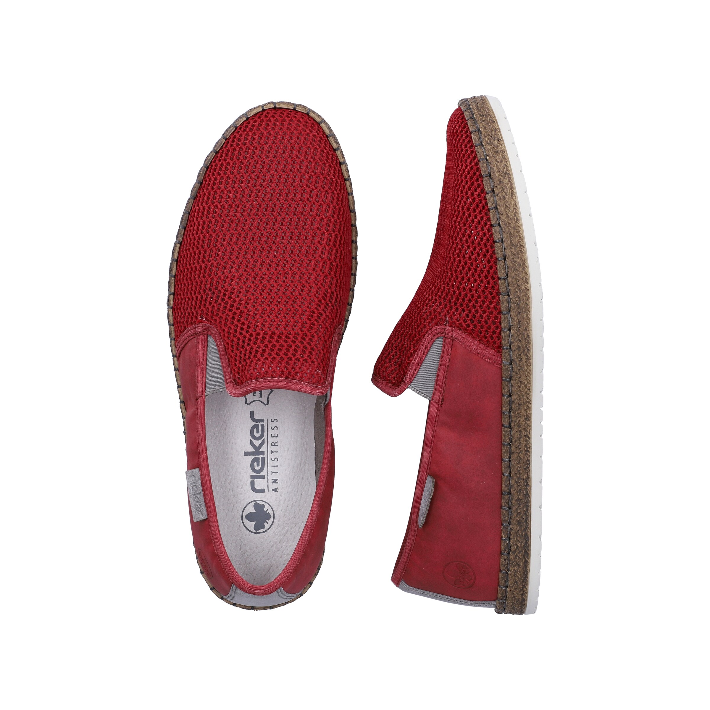 Chaussure basse 'B5265' Rieker en rouge