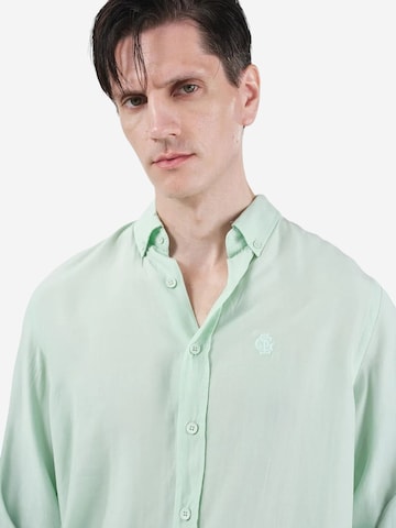Giesto Regular fit Button Up Shirt in Green: front