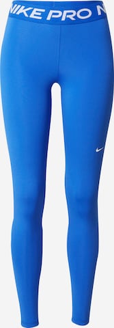NIKE Skinny Sportbyxa 'Nike Pro' i blå: framsida