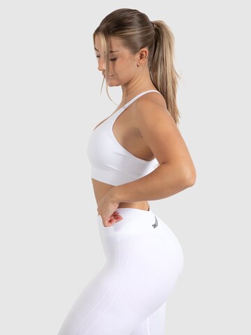 Smilodox Bustier Sporttop in Weiß