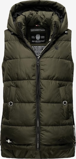 MARIKOO Weste 'Zarinaa' in dunkelgrün, Produktansicht