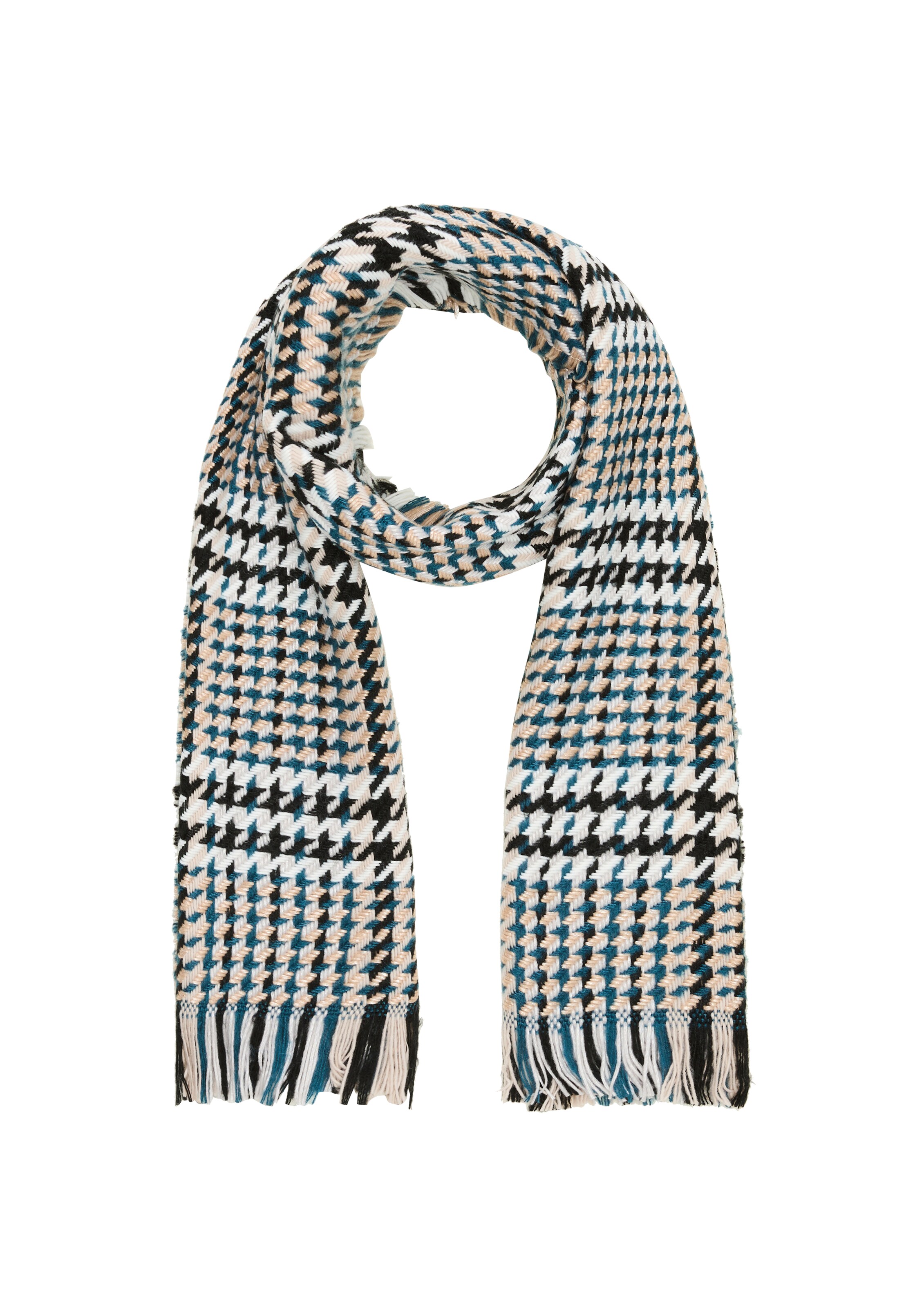 COMMA Schal in Schwarz: Vorderseite