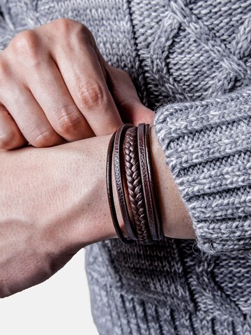 SERASAR Bracelet 'Braid' in Brown