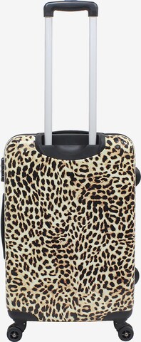 Saxoline Suitcase 'Leopard' in Yellow