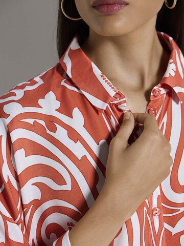 Chemisier MADELEINE en orange