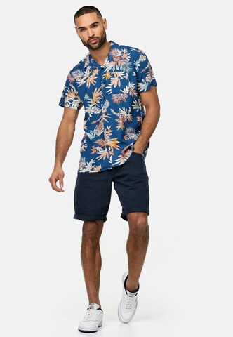 Coupe regular Chemise 'Podrick' INDICODE JEANS en bleu
