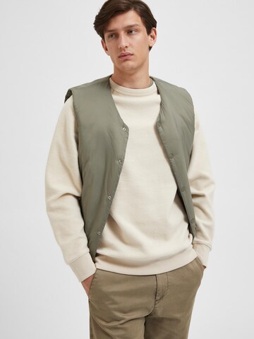 SELECTED HOMME Sweatshirt 'Karl' in Beige