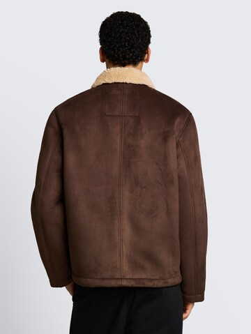 TOM TAILOR DENIM Winterjacke in Braun