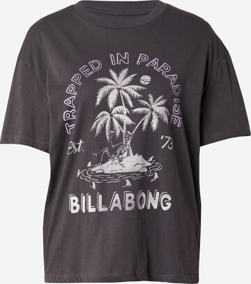 T-shirt 'TRAPPED IN PARADISE' BILLABONG en noir : devant