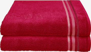 SCHIESSER Shower Towel 'Skyline Color' in Red: front