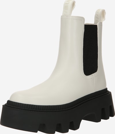 BUFFALO Chelsea Boots 'FLORA' i creme / sort, Produktvisning