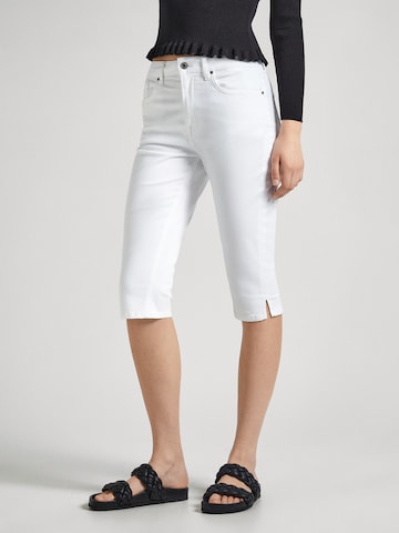 Pepe Jeans Regular Pants in White: front