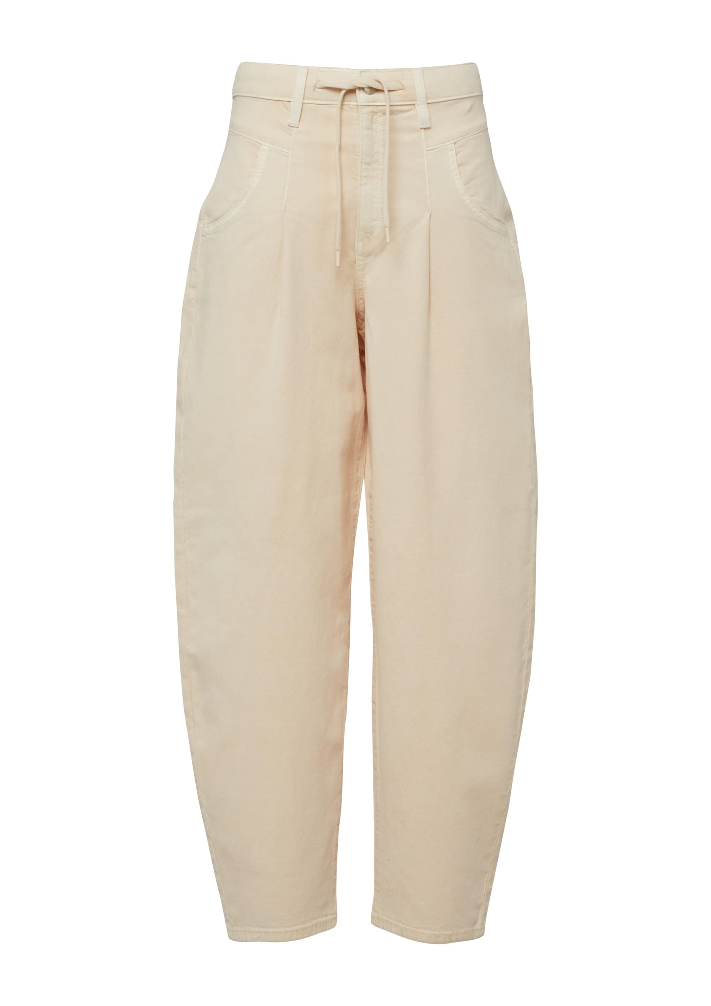 s.Oliver Barrel Plisované nohavice - Béžová: predná strana