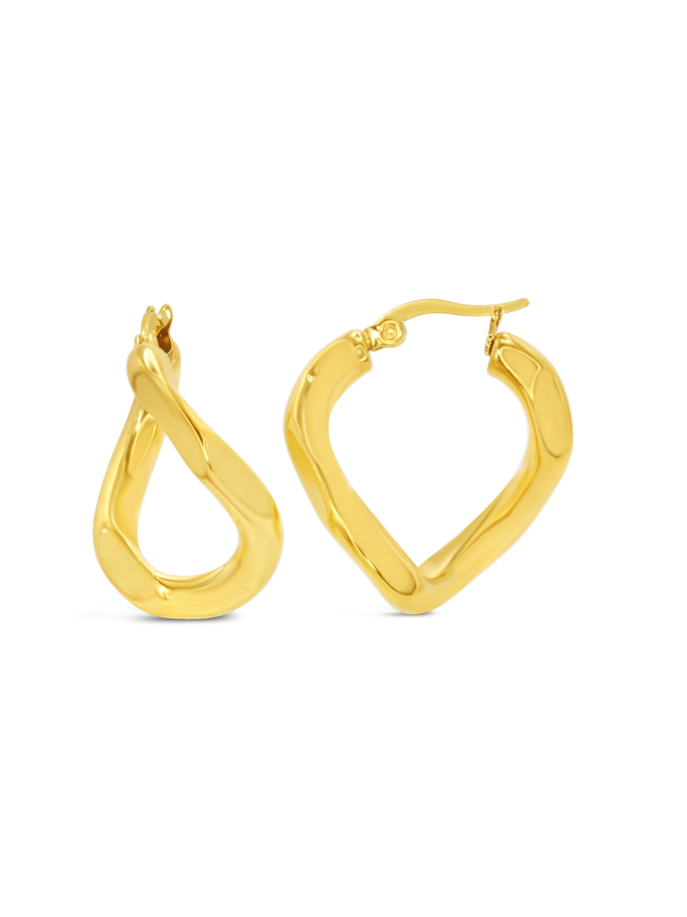 ARS-ARGENTI Ohrringe 'INFINITY'‌‌‌‌‌‌‌‌‌‌ in Gold: Vorderseite