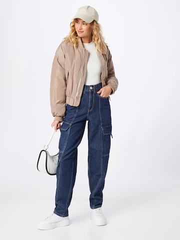 River Island Tapered Cargojeans i blå