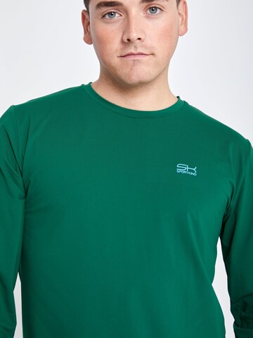 SPORTKIND Funktionsshirt 'Crew Neck Long Sleeve Shirt'‌‌‌‌‌‌‌ in Grün