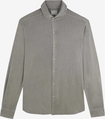 Scalpers Button Up Shirt in Green: front