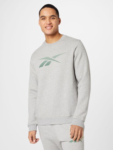 Reebok Sportsweatshirt in Grijs: voorkant