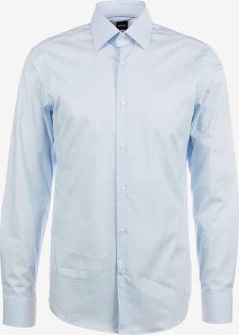 BOSS Regular Fit Hemd 'H-Joe' in Blau: Vorderseite