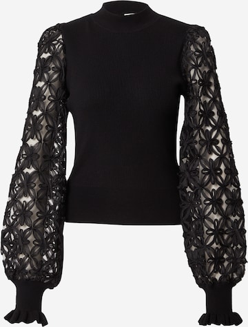 Pull-over 'YASFRILLME' Y.A.S en noir : devant