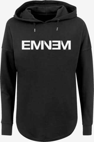 F4NT4STIC Sweatshirt 'Eminem Rap Music' in Zwart: voorkant