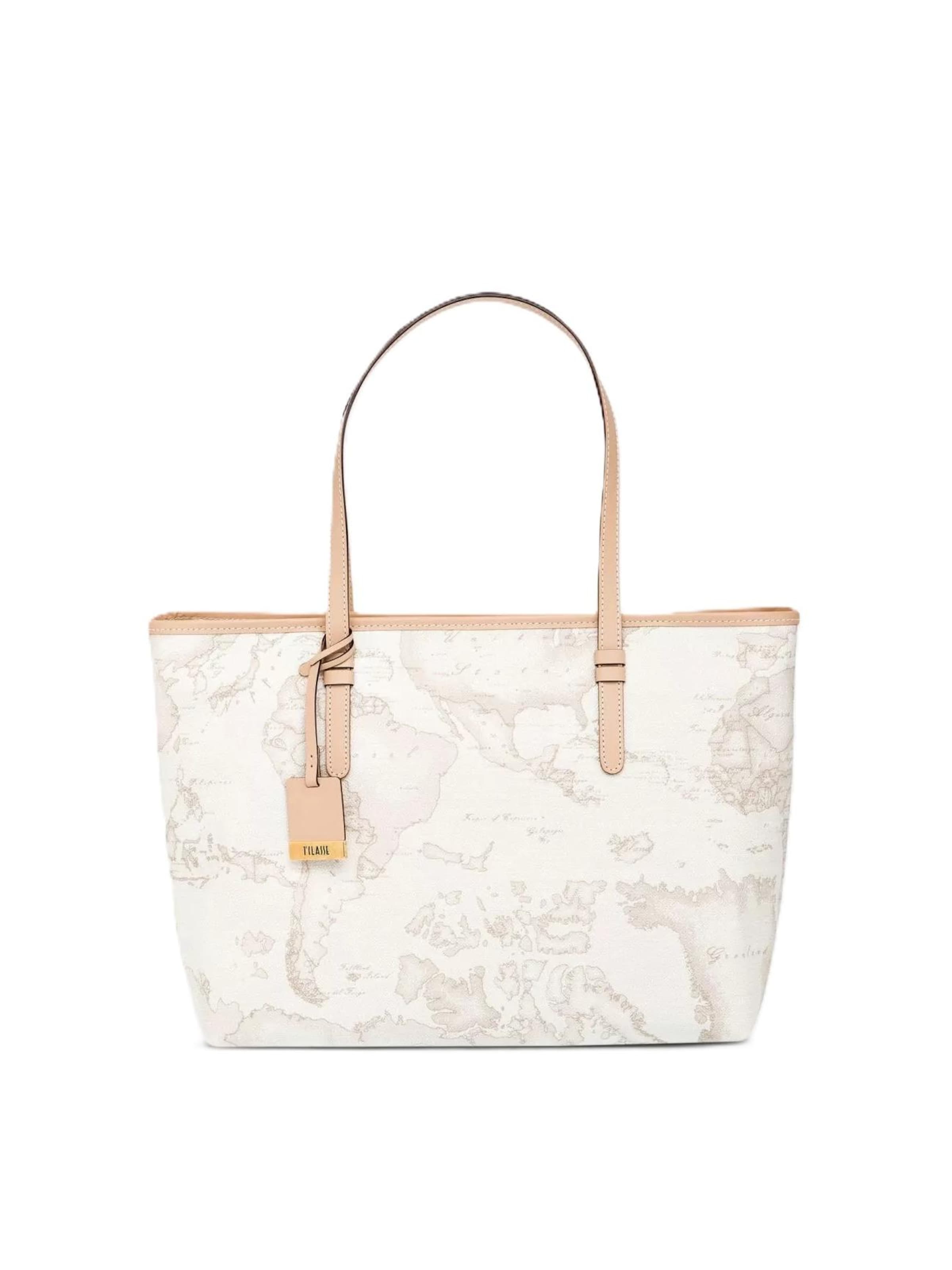 Borsa a spalla 'CD007' di Alviero Martini in beige: frontale
