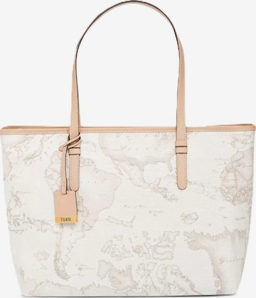 Borsa a spalla 'CD007' di Alviero Martini in beige: frontale