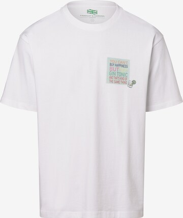 T-Shirt Finshley & Harding London en blanc : devant