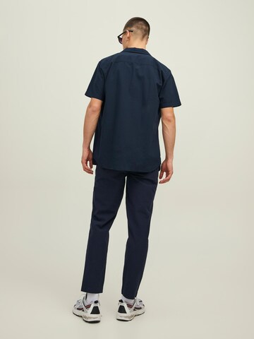 JACK & JONES Regular Fit Hemd 'BLAETHAN' in Blau