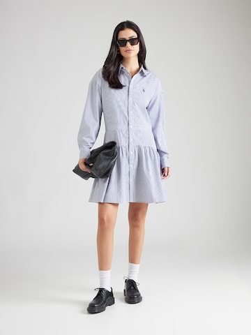 Rochie tip bluză de la Polo Ralph Lauren pe albastru