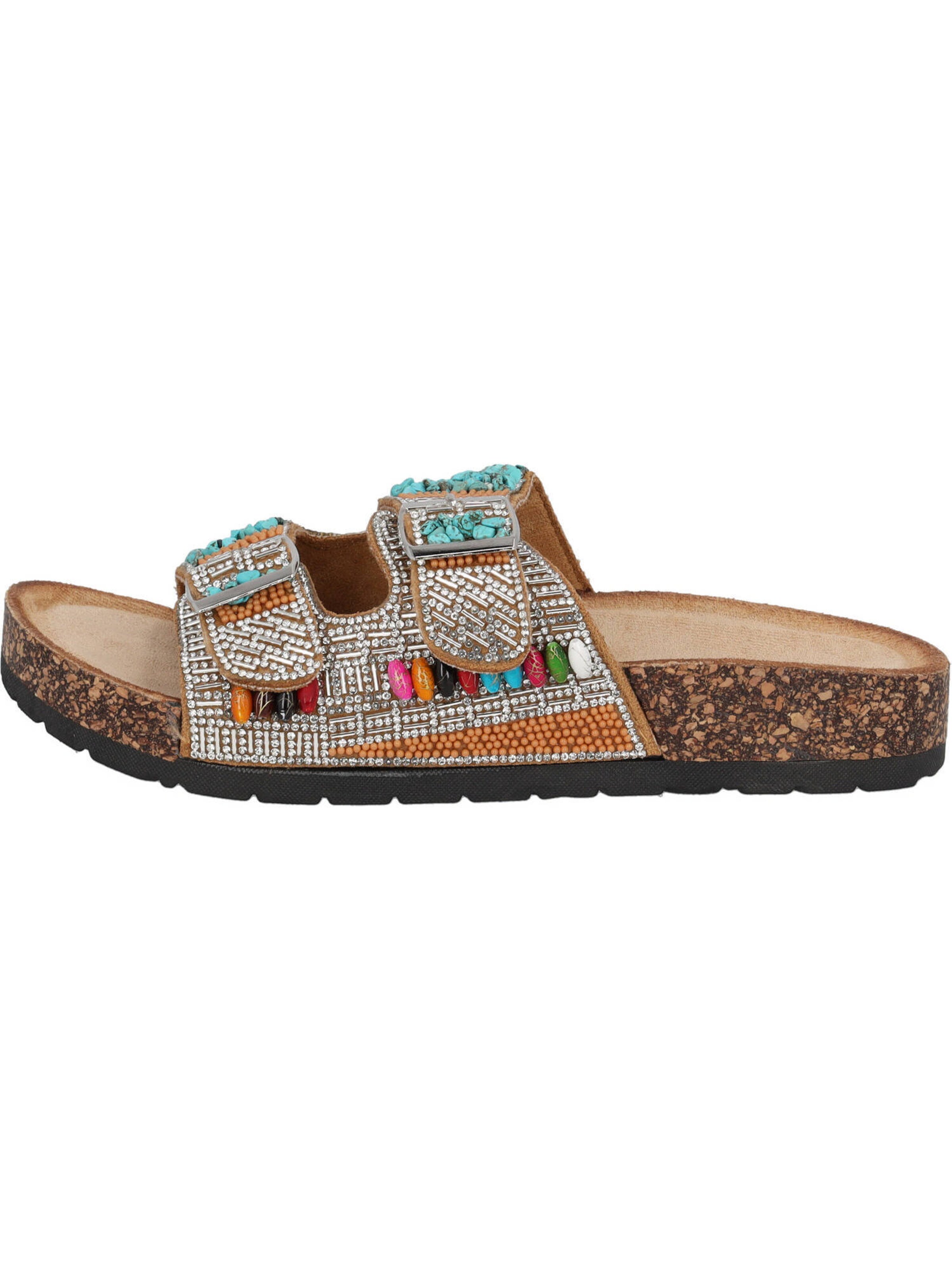 Palado by Sila Sahin Klapki 'Viha' w kolorze beżowy: przód