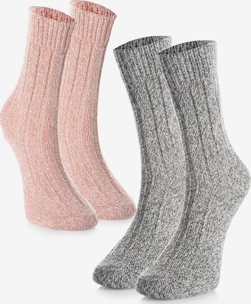 Crea Socks Sukat 'Outdoor Winter' värissä monivärinen: etupuoli