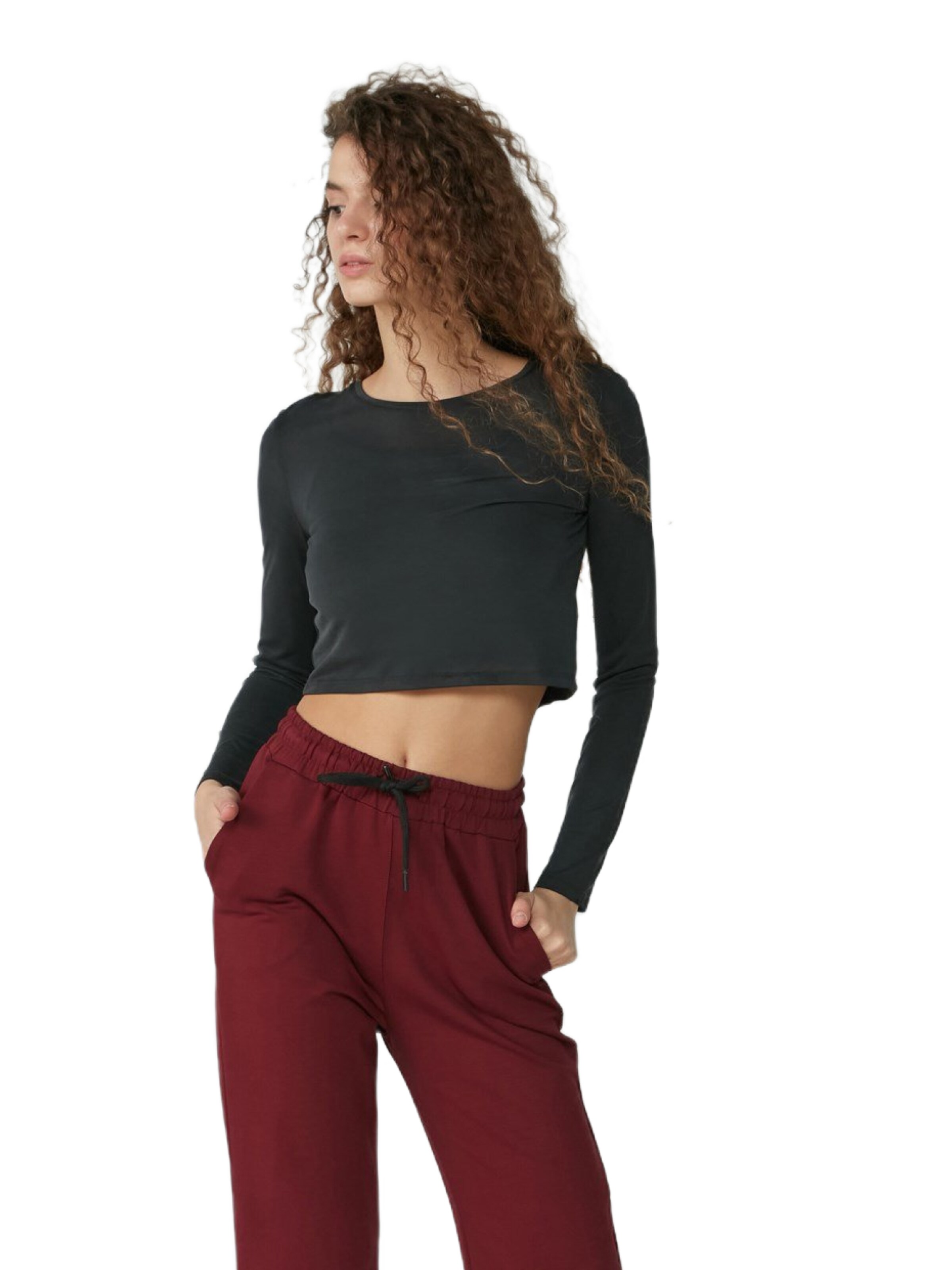 C&City Flared Broek in Rood