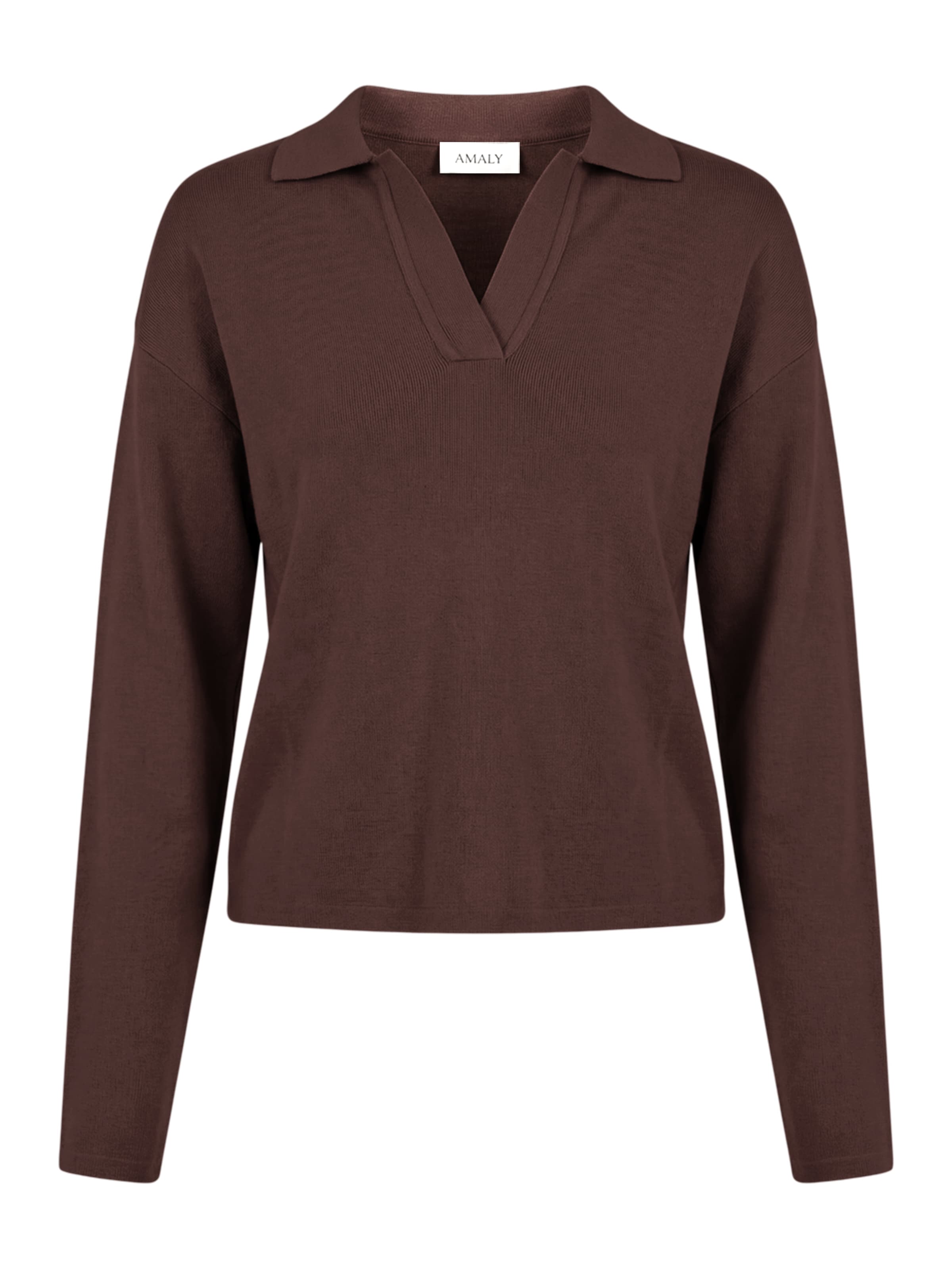 AMALY Sweater in Brown: front