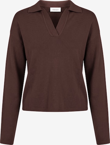 AMALY Sweater in Brown: front