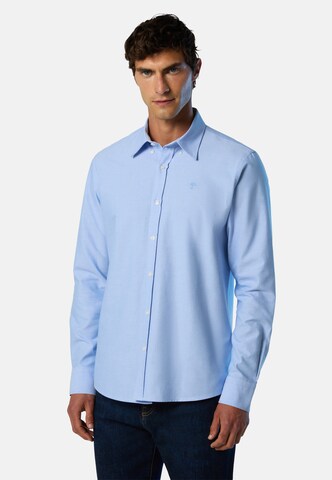 Coupe regular Chemise North Sails en bleu : devant
