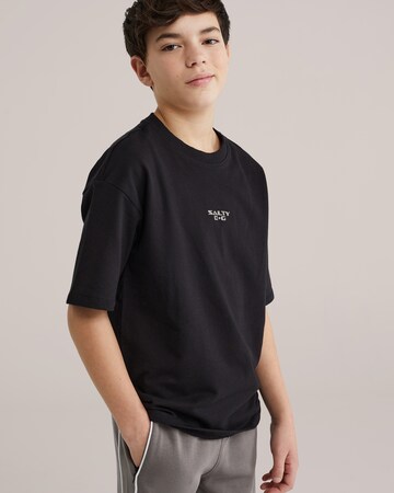 T-Shirt WE Fashion en noir : devant