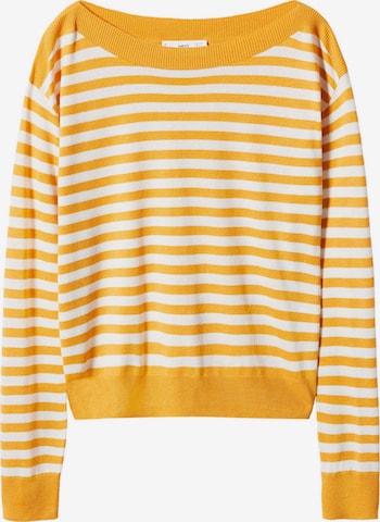 MANGO Sweater 'LUCAB' in Yellow: front