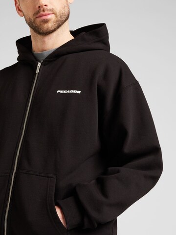 Pegador - Sudadera con cremallera en negro
