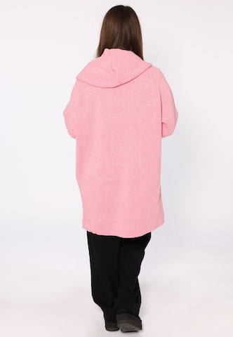 Zwillingsherz Fleece jacket in Pink: back