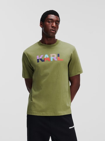 Karl Lagerfeld Shirt in Groen: voorkant