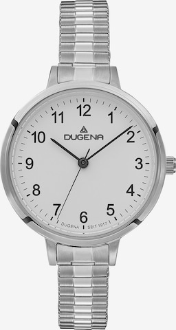 DUGENA Analog Watch in Silver: front