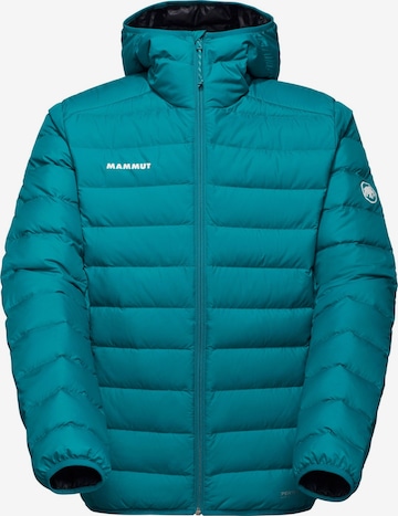 MAMMUT Daunenjacke ‘Waymarker’ mit Kapuze in Grün: Vorderseite