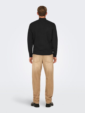 Only & Sons Sweter 'ONSCooper' w kolorze czarny